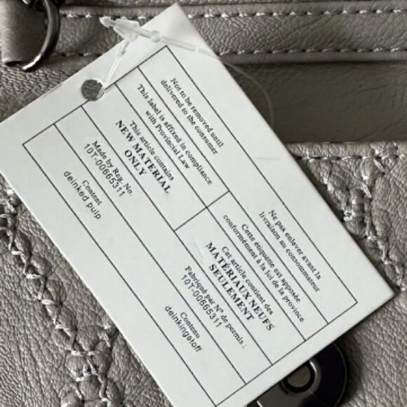 NWT Vegan Leather Crossbody Bag Urban Expressions Misty Grey, PETA Approved - Picture 6 of 8